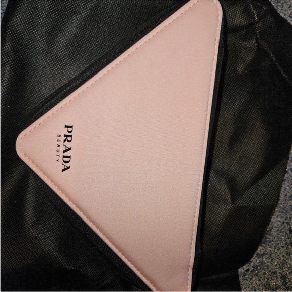 Prada Beauty Pink and Black Cosmetic Bag - Picture 8 of 16